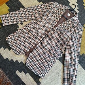 Oversized Plaid Blazer